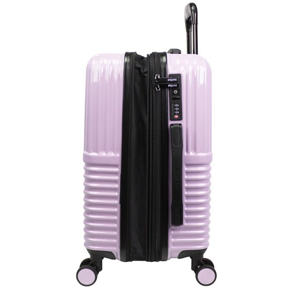 World Traveler Dejuno Tonal 20-Inch Carry-On Polycarbonate Luggage - Lavender - Picture 6 of 8